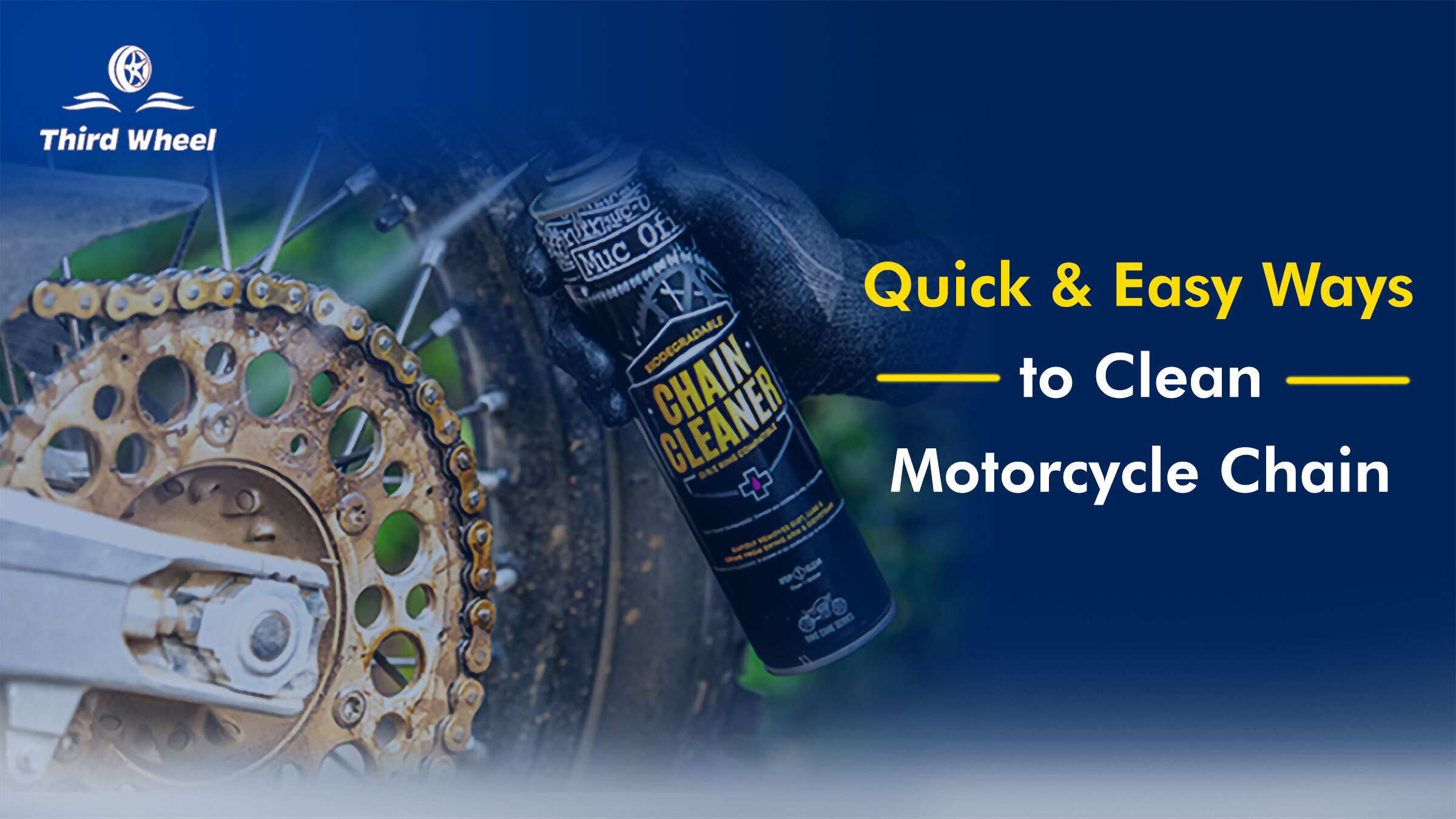Simple & Quick steps to Clean your Motorcycle Chain at Home